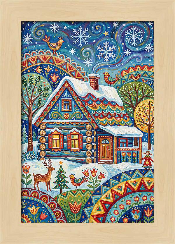 Snowy Cabin Wonderland