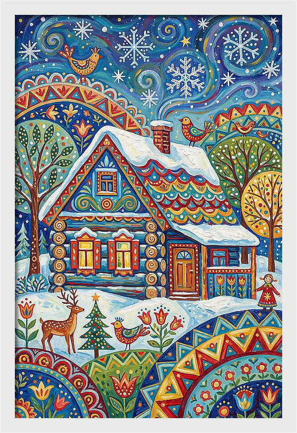 Snowy Cabin Wonderland