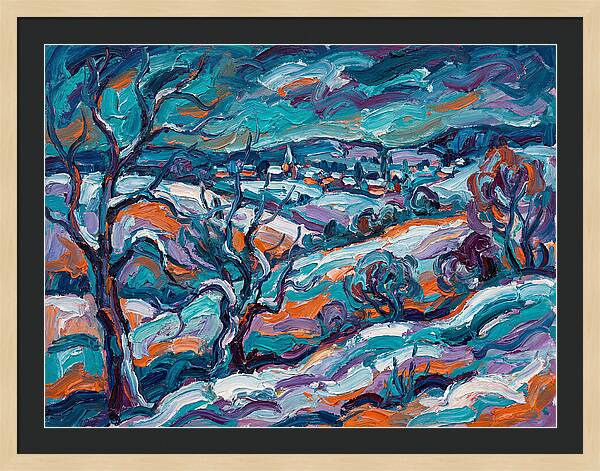 Snowy Field Landscape