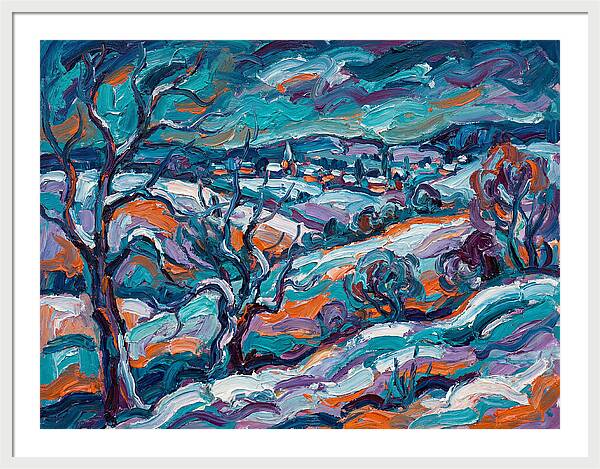 Snowy Field Landscape
