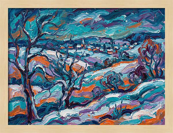 Snowy Field Landscape