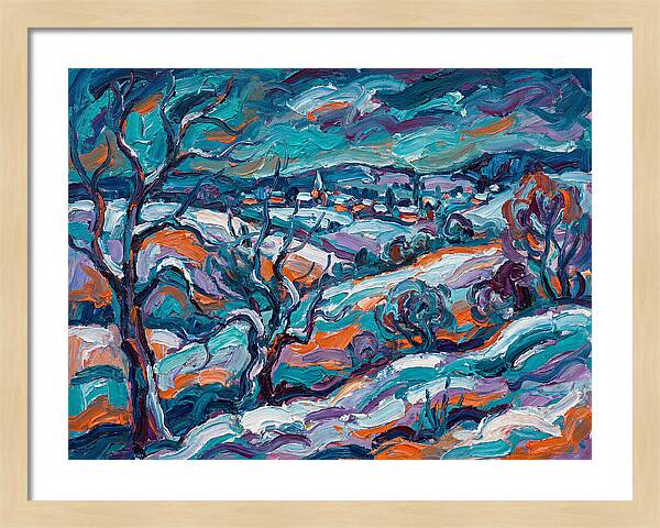 Snowy Field Landscape