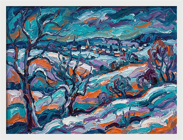 Snowy Field Landscape