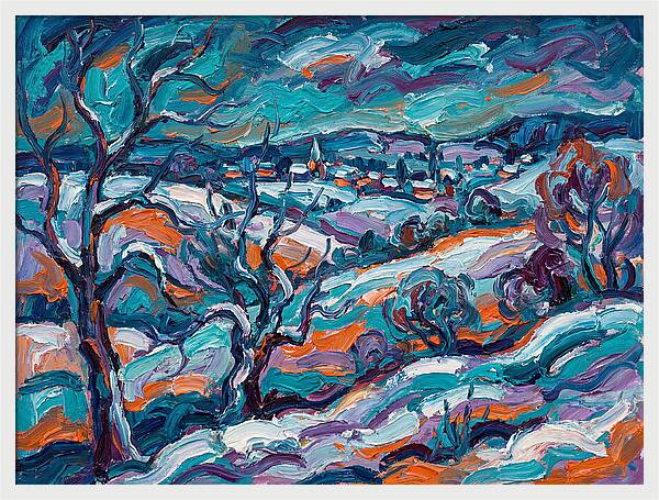 Snowy Field Landscape
