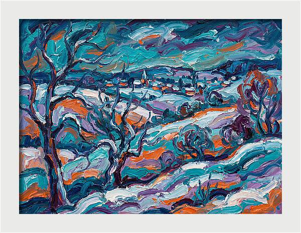 Snowy Field Landscape