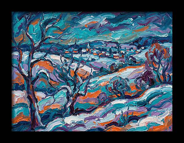 Snowy Field Landscape