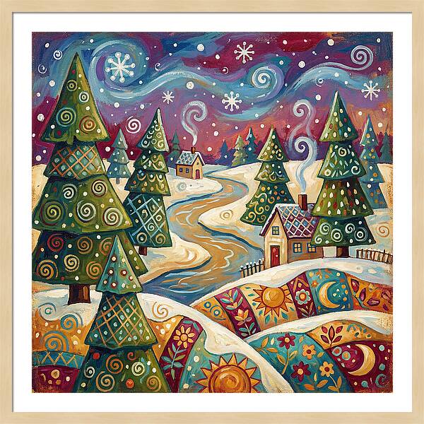 Snowy Field Serenity
