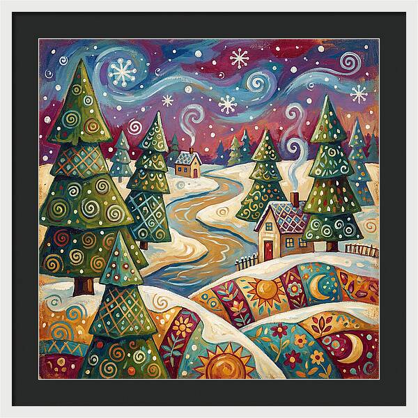 Snowy Field Serenity