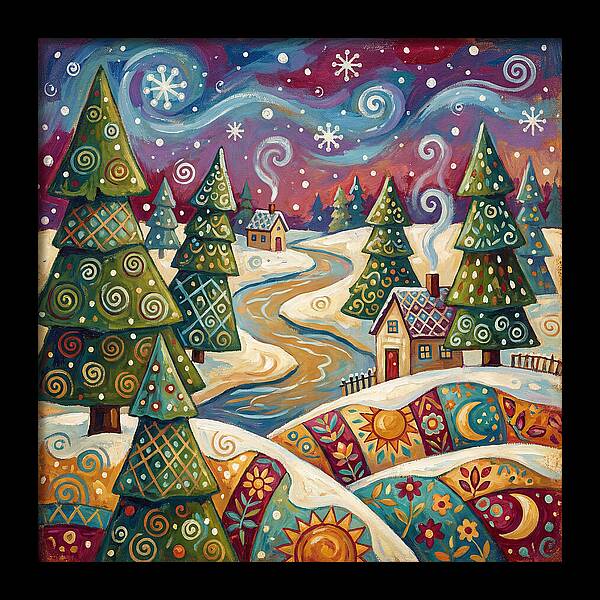 Snowy Field Serenity
