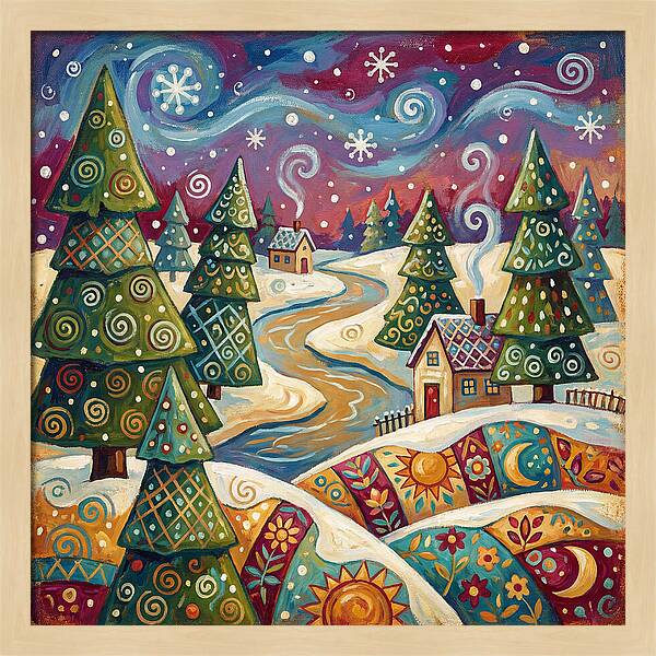 Snowy Field Serenity
