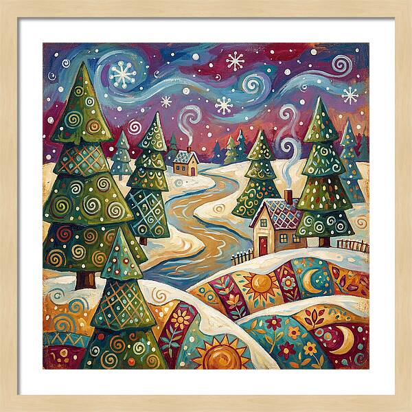 Snowy Field Serenity