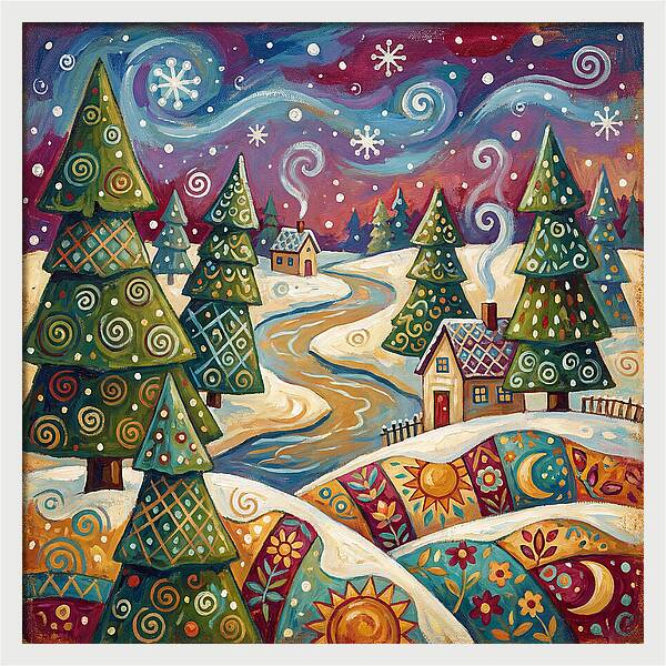 Snowy Field Serenity