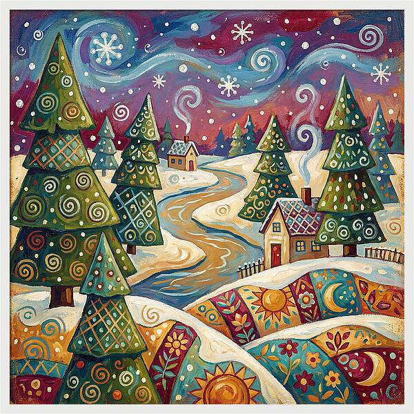 Snowy Field Serenity