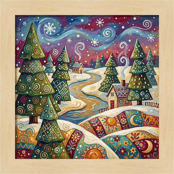 Snowy Field Serenity