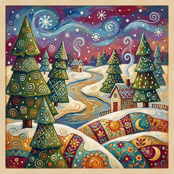 Snowy Field Serenity