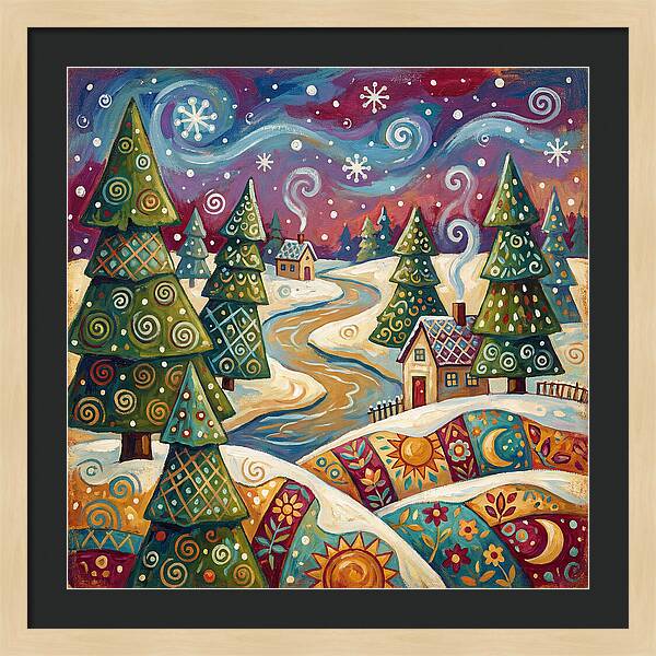 Snowy Field Serenity