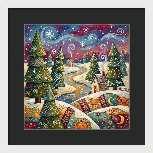 Snowy Field Serenity