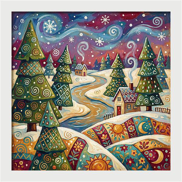 Snowy Field Serenity