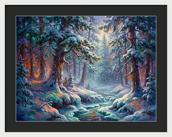Snowy Forest Scene