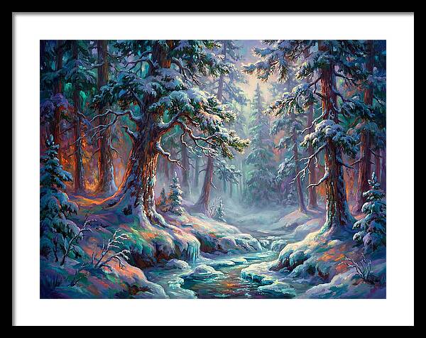 Snowy Forest Scene
