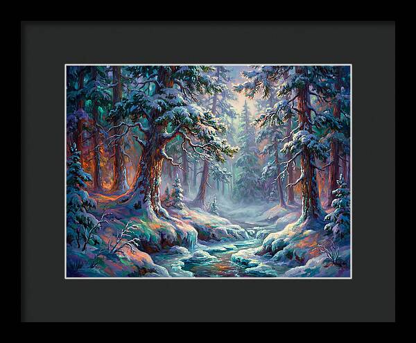 Snowy Forest Scene