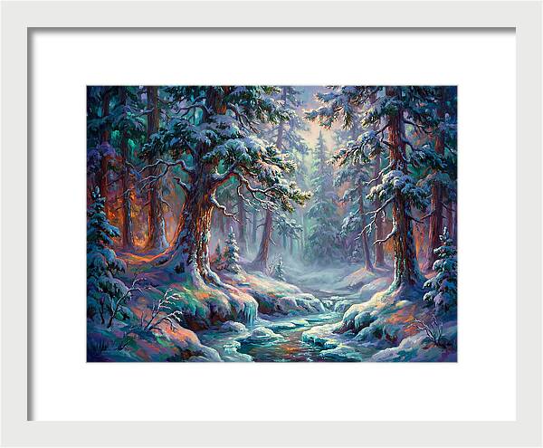 Snowy Forest Scene