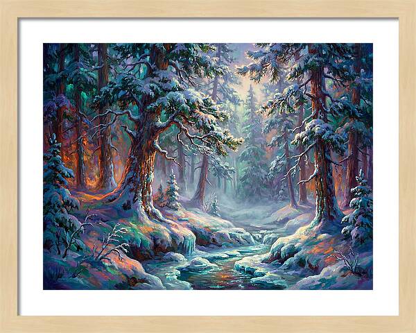 Snowy Forest Scene