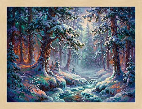 Snowy Forest Scene
