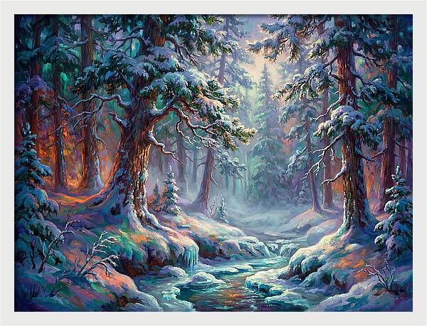 Snowy Forest Scene