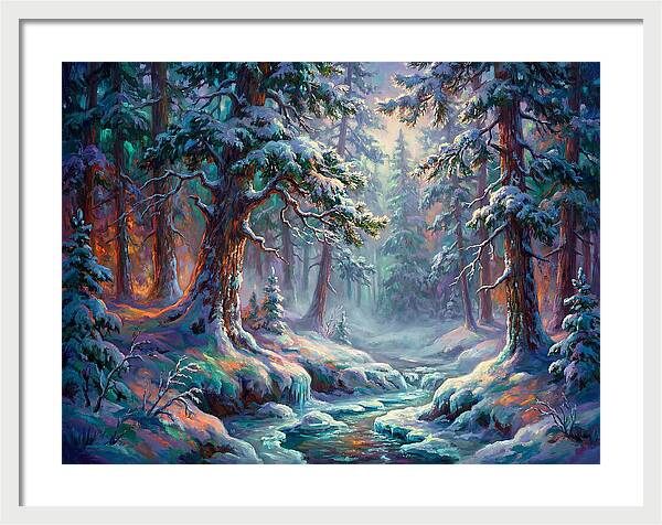Snowy Forest Scene