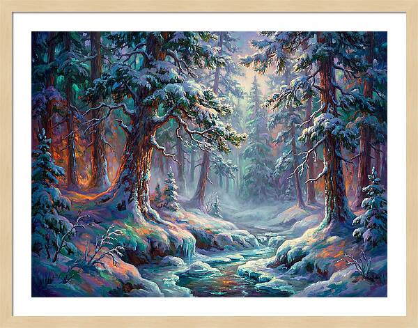 Snowy Forest Scene