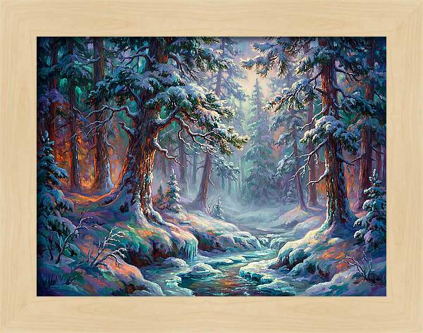 Snowy Forest Scene