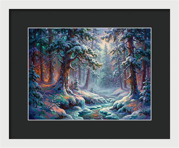 Snowy Forest Scene