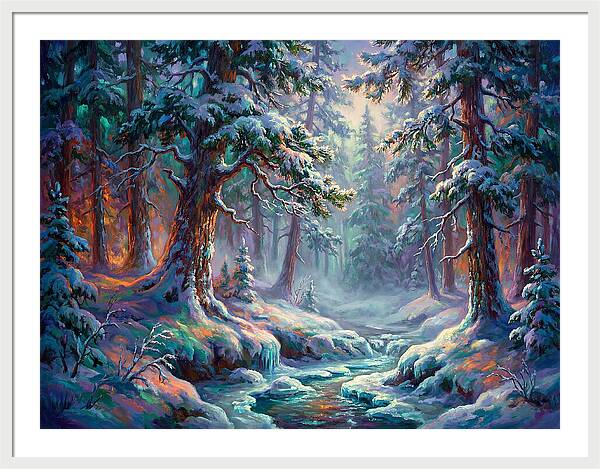 Snowy Forest Scene