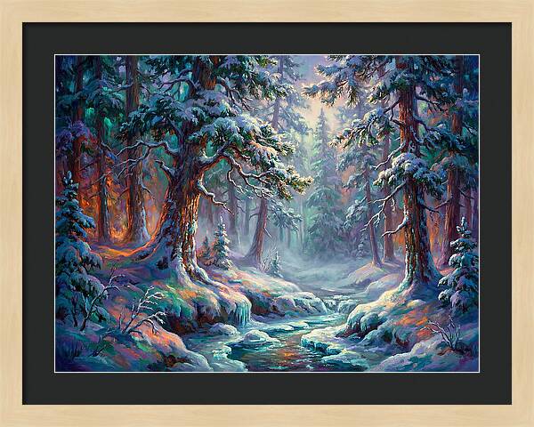 Snowy Forest Scene