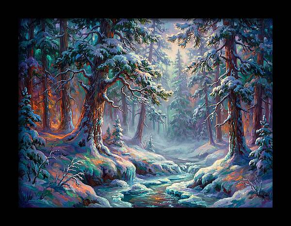 Snowy Forest Scene