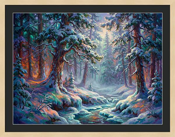 Snowy Forest Scene