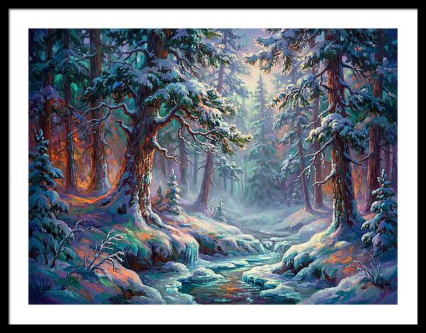 Snowy Forest Scene