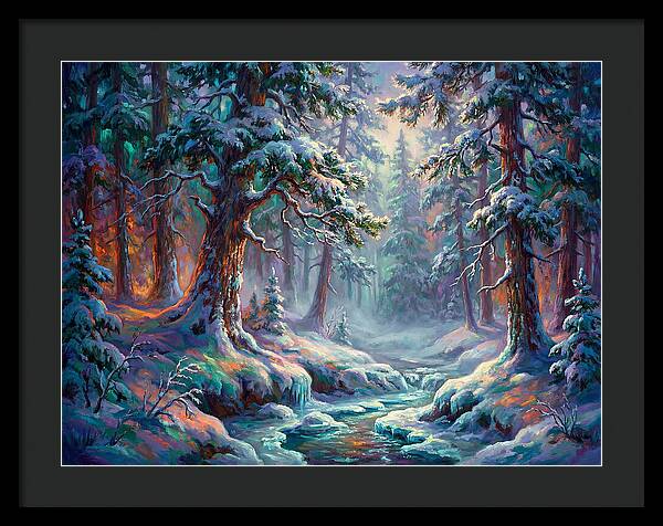 Snowy Forest Scene
