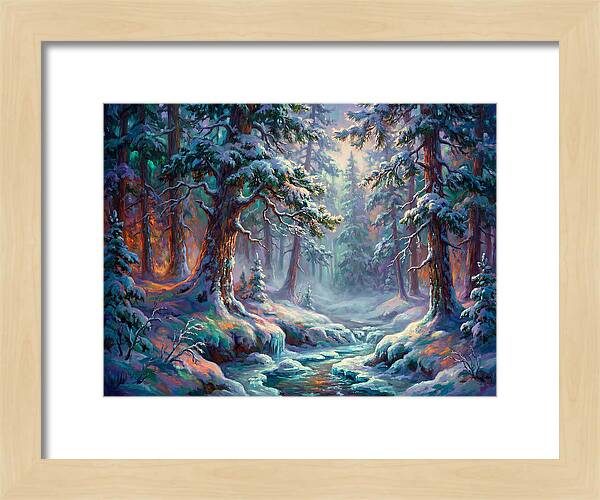 Snowy Forest Scene