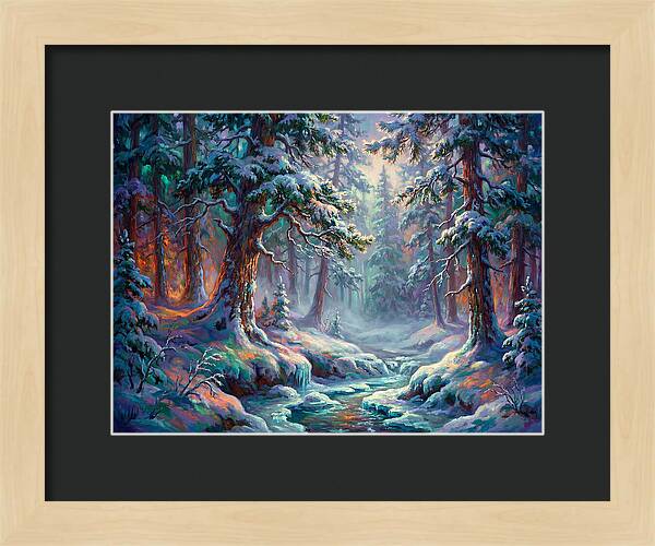 Snowy Forest Scene