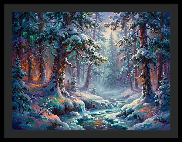 Snowy Forest Scene