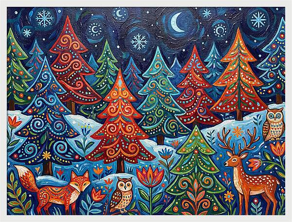 Snowy Forest Wonderland