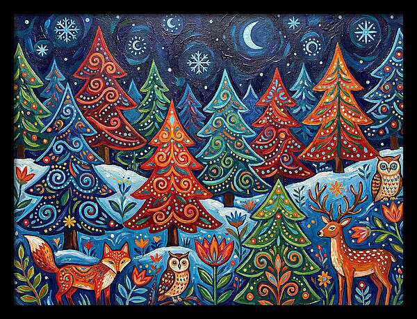 Snowy Forest Wonderland