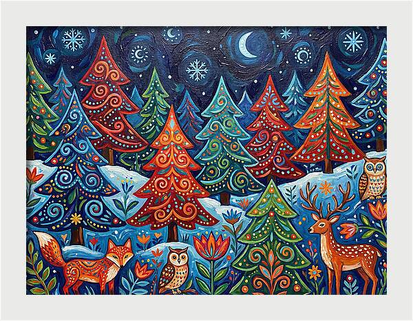 Snowy Forest Wonderland