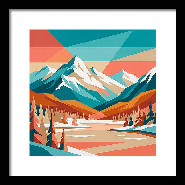 Snowy Mountain Landscape