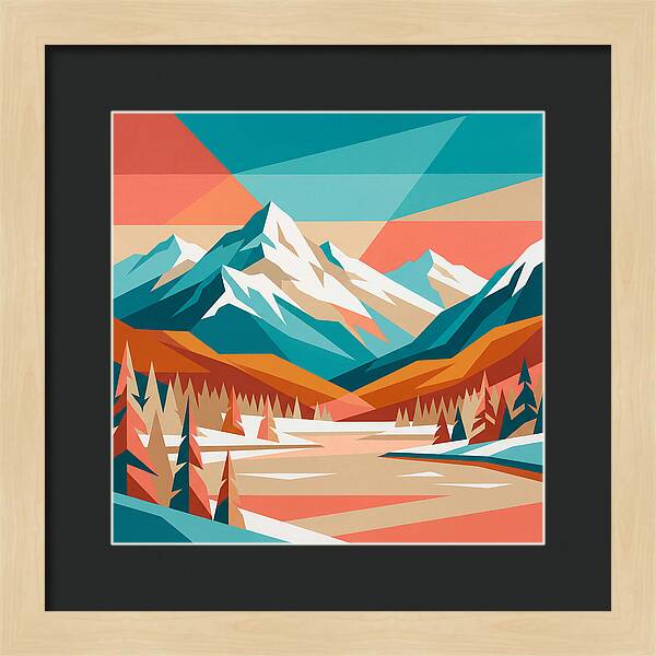Snowy Mountain Landscape