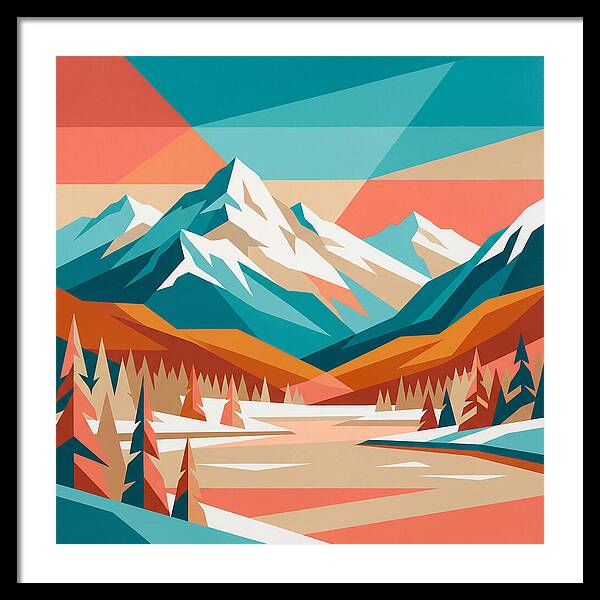 Snowy Mountain Landscape