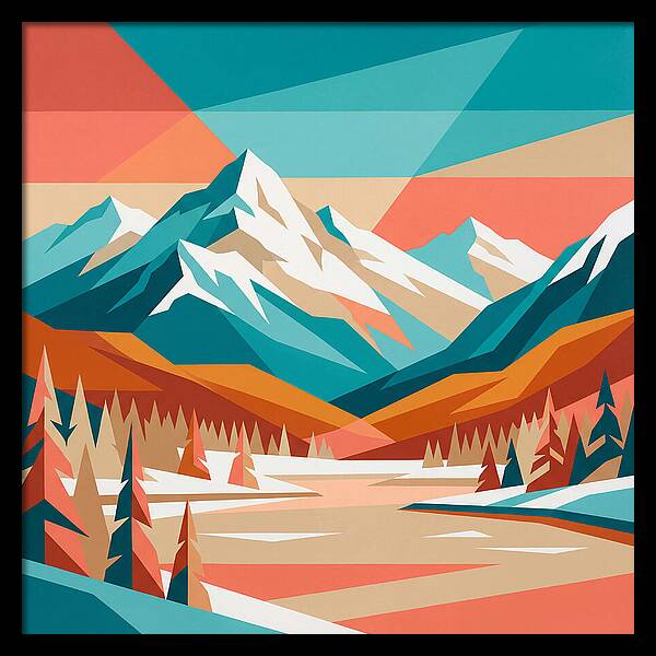 Snowy Mountain Landscape