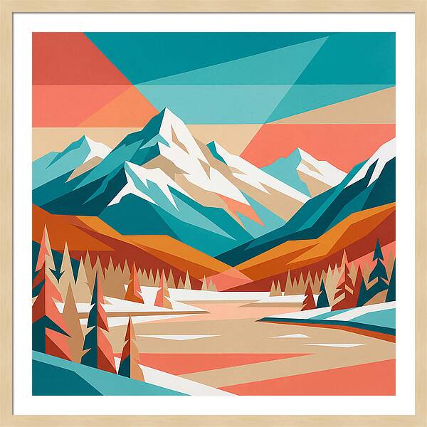 Snowy Mountain Landscape